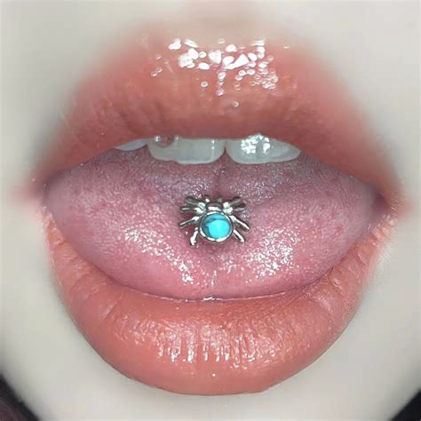 spider tongue ring